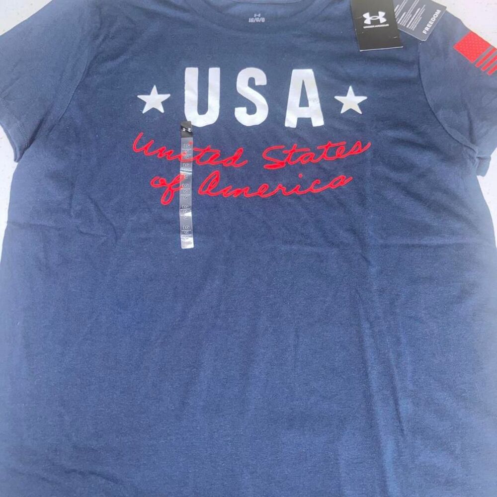 New Under Armour USA Tshirt L